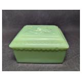 Jadeite Jewel Box & Lid - Anchor Hocking Jewel