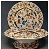 Masons Ironstone Franklin Dinner Plate & Comport