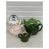 5 CERAMIC TEA POTS