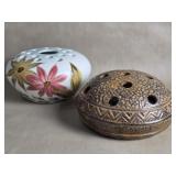 Radford Hand Painted Vintage Posy Bowl Holder &