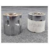 Two Nickel Plate .22 Mag Revolver Cylinders