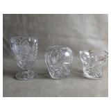 Mikasa Bella Rosa Votive & Two Small Vases
