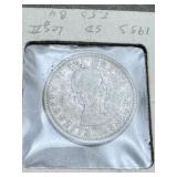 1953 Canadian 25ï¿½ Twenty Five Cent Piece w/