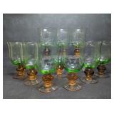 Napoli 16 oz Iced Tea Glasses Reverse Watermelon