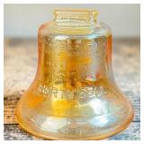 Liberty Bell Glass Bank w/ Change