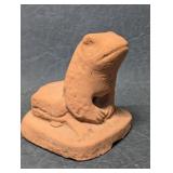 Vintage Terracotta Frog Doorstop  Door Stop