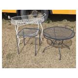 Wire Planter Basket, Steel Patio Stand / Tables