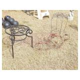 Heavy Cast Iron Patio Stand, Entry Mat, Fall Art+