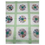 VTG Hand Quilted Dresden Quilt  68ï¿½ï¿½x102ï¿½ï¿½
