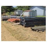 Lot of Industrial Pallet Racking w/ Wire Shelves