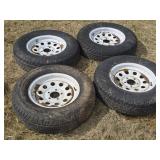 Set of 15" Trailer Wheels & Tires As-Is
