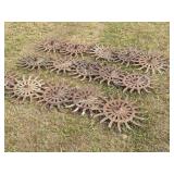 Group of Antique Cultivator Wheels