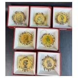 7 VTG Hummel Christmas Ornaments