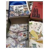 Large Lot of Cancelled Stamps on