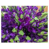 Large Box Faux Purple Gladiolus, Faux Flowers No