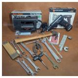 Tools, Jig Saw, Cordless Drill with Charger,