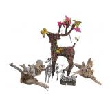 Lot Of Metal & Wicker ? Dear Sculptures &
