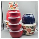 LIDDED BOWLS MIXING & STORAGE KITCHEN AID PLUS