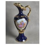 Limoges France Miniature Pitcher Cobalt Blue Gold