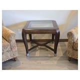 Modern Glass-Top End Table