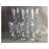 Navarre Clear by Fostoria Footed Glass Tumblers
