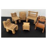 Handmade Miniature Doll House Wood Furniture