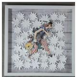 Norman Rockwell Framed 3D Paper Art - "Liberty