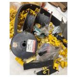 Electric Fence Items in Gray Bucket