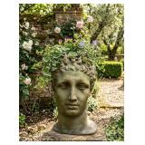classical Greek Bust Planter Modeled After The
