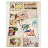 12 Antique Postcards