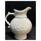 VINTAGE McCOY CERAMIC FLORAL WATER PITCHER
