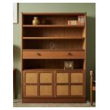 MCM Parker Knoll Teak Wood Cabinet Objects on