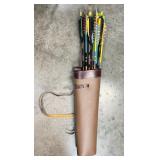 Archery Arrow Quiver w/ 25 Arrows (Arrows are