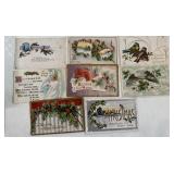 10 Antique Postcards Christmas