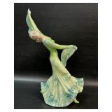 Damaged Hertwig & Co Katzhutte Art Deco Lady