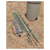 T-Posts & Driver w. Can & Fence Pc.