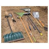 Gardening Tools- Rakes, Shovels ++