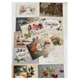 12 Antique Postcards 1900ï¿½s Christmas/ New Years