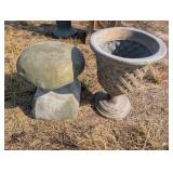 Large Garden Mushroom and Urn Planter