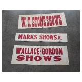 Vtg Advertising Paper Poster Banners W. T. Stone