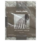 PAIR OF NEW IN THE BAG JACQUARD THROWS BY MARIE