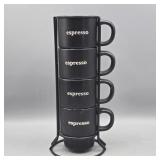 SIGANATURE COFFEE BREAK EPRESSO CUPS AND HOLDER