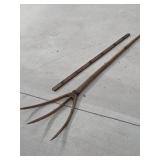 Antique Hay Fork & Corn Dryer