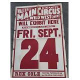 Vtg. Walter L. Main Circus & Wild West Combined