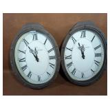 2 NOS Paris Wall Clocks, Untested