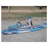 Rocker Inflatable Paddle Board / Kayak w Access.