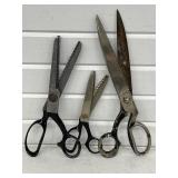VINTAGE WISS PINKING SHEARS MOD. A & CB7 W/