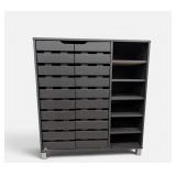 CONTEMPORARY SHIRLEY 2- DOOR SHOE CABINET NEEDS A