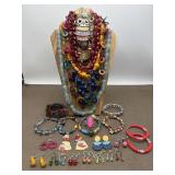 Owlmost Every Color Costume Jewelry Set & Glass