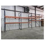Four Bays of 9' x 12' Pallet Racking As Configured